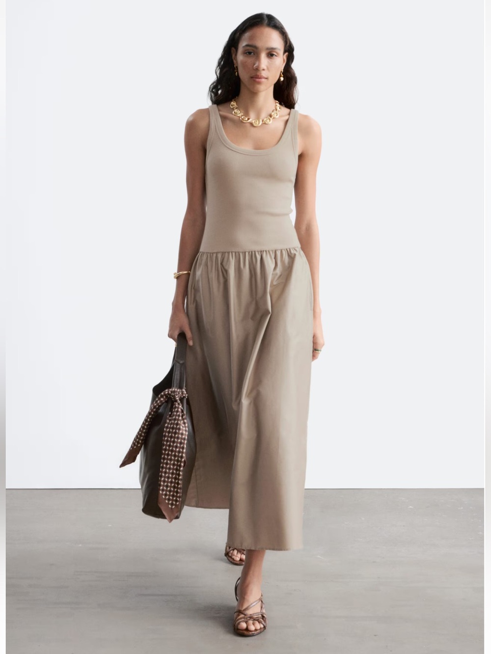 & Other Stories Tank Midi Dress